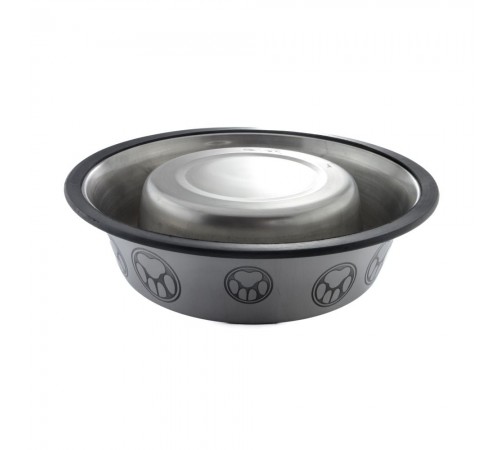 Миска металева ArjanImpex Non Tip Etched 940 мл - сріблястий