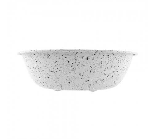Миска металева ArjanImpex Premium Ribbed Speckle 350 мл - білий - cts