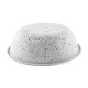 Миска металева ArjanImpex Premium Ribbed Speckle 350 мл - білий - cts