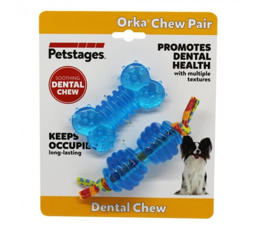 Набір іграшок для собак Petstages Orka Petite Chew Pair 9 см, 4.5 см