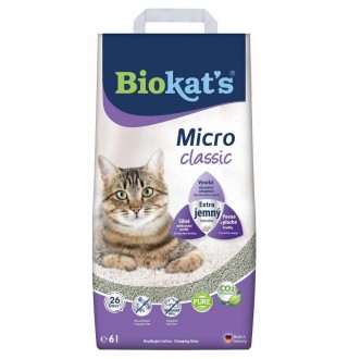 Наповнювач для котячого туалету Biokat's Micro Classic 6 л - бентонітовий
