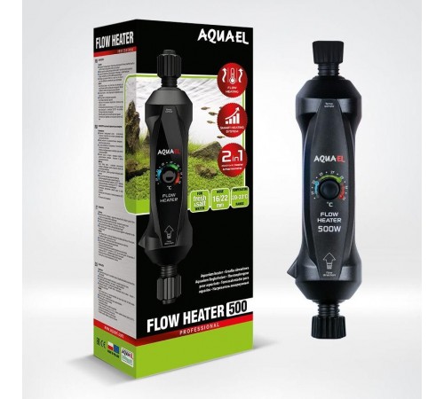 Обігрівач проточний Aquael Flow Heater 500 Вт з системою регулювання One Touch, 500 W