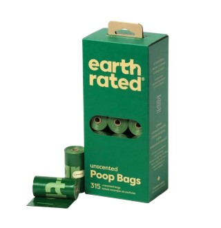 Пакети Earth Rated для прибирання за собаками 21 рулон/315 шт без запаху