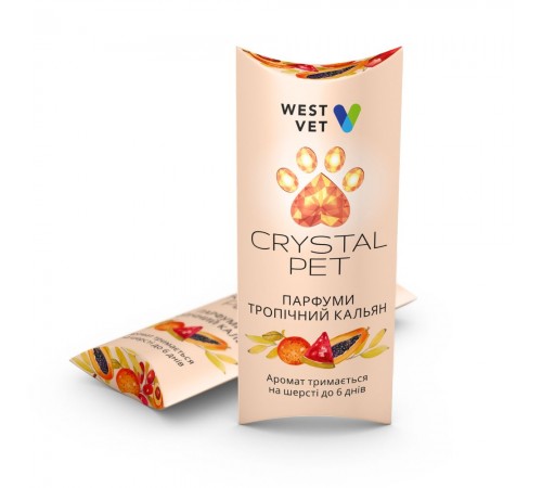Парфуми для собак та котів West Vet Crystal Pet 5 мл - тропічний кальян