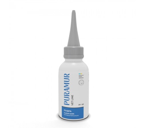 Пудра для собак та котів Puramur Vet line Clean Ears антибактеріальна 20 г