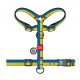 Шлея H-образна WAUDOG Nylon c QR паспортом і малюнком «Colors of freedom» S 30-40/15 мм