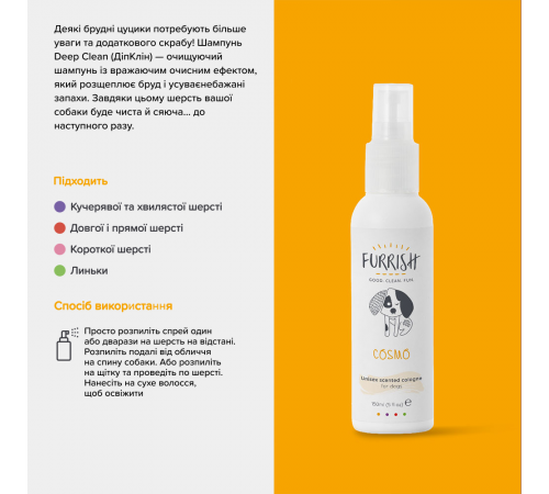 Спрей для собак Furrish Cosmo 150 мл - унісекс