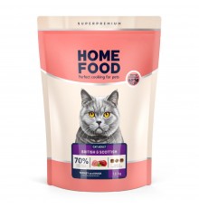 Сухий корм для котів Home Food Adult for British & Scottish Breeds 1,6 кг - індичка та качка