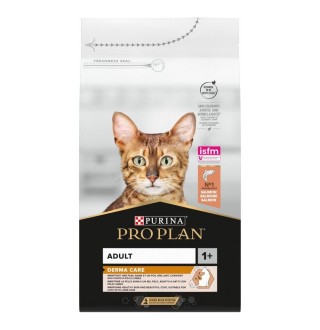 Purina Pro Plan Derma Care - сухий корм з лососем для здоров'я шкіри та краси шерсті у дорослих котів, 1,5кг