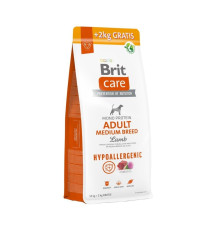 Сухий корм для собак Brit Care Dog Hypoallergenic Adult Medium Breed 12 + 2 кг - ягня