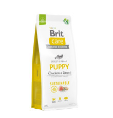 Сухий корм для цуценят Brit Care Dog Sustainable Puppy 12 кг - курка та комахи