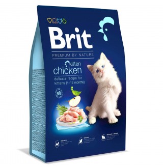 Сухий корм для кошенят Brit Premium by Nature Cat Kitten 8 кг - курка
