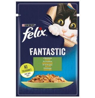 Вологий корм для котів Felix Fantastic 85 г - кролик