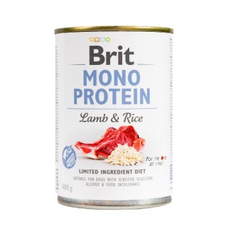Вологий корм для собак Brit Care Mono Protein 400 г - ягня та рис