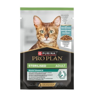 Purina Pro Plan Sterilised - вологий корм шматочки в желе з океанічною рибою для стерилізованих котів і кастрованих котів, 85г