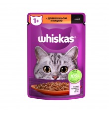 Вологий корм для котів Whiskas pouch 85 г - домашня птиця