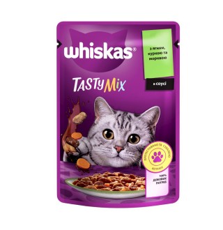 Вологий корм для котів Whiskas Tasty Mix pouch 85 г - асорті