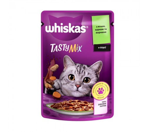 Вологий корм для котів Whiskas Tasty Mix pouch 85 г - асорті