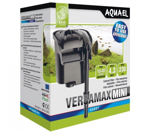 Навісний фільтр Aquael «Versamax-mini» для акваріума 10-40 л