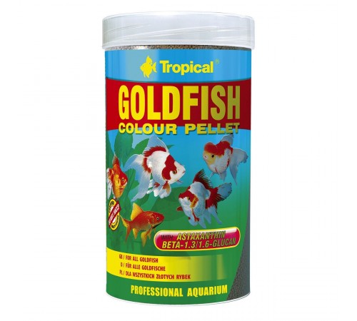 Сухий корм для акваріумних риб Tropical в гранулах «Goldfish Color Pellet» 250 мл (для золотих рибок)