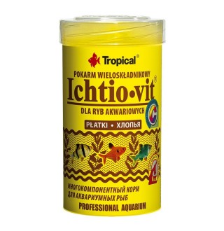 Сухий корм для акваріумних риб Tropical в пластівцях «Ichtio-Vit» 100 мл (для всіх акваріумних риб)