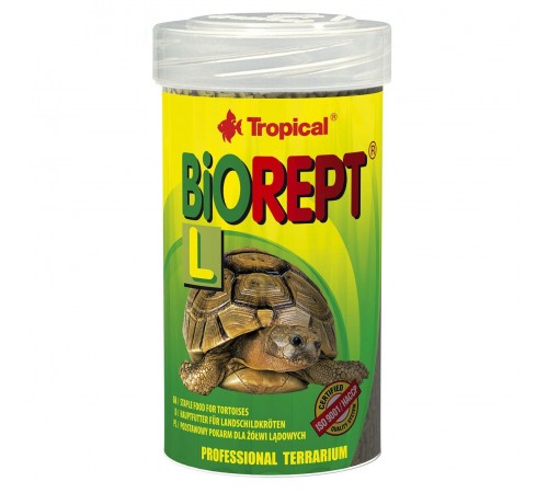 Сухий корм для сухопутних черепах Tropical в паличках «Biorept L» 100 мл