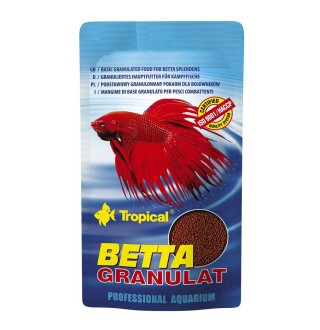 Сухий корм для акваріумних риб Tropical в гранулах «Betta Granulat» 10 г (для півників)