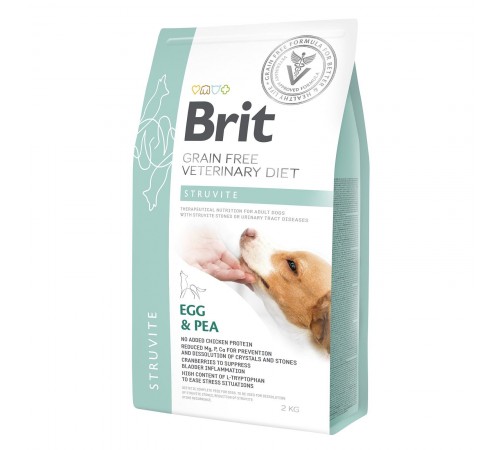 Сухий корм для собак, при захворюваннях сечовивідних шляхів Brit GF Veterinary Diet Dog Struvite 2 кг (яйце)