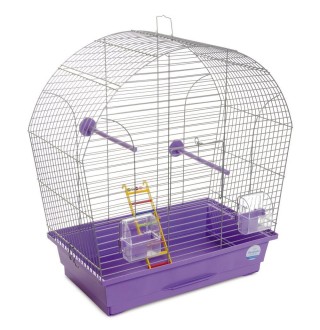 Клітка для птахів Природа «Ліна» 44 x 27 x 54 см (фіолетова)