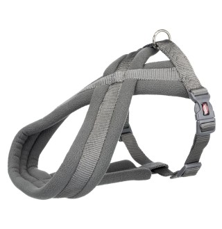 Шлея-вісімка Trixie нейлонова з неопреновою підкладкою «Premium» XS-S 30-55 см / 15 мм (сіра)