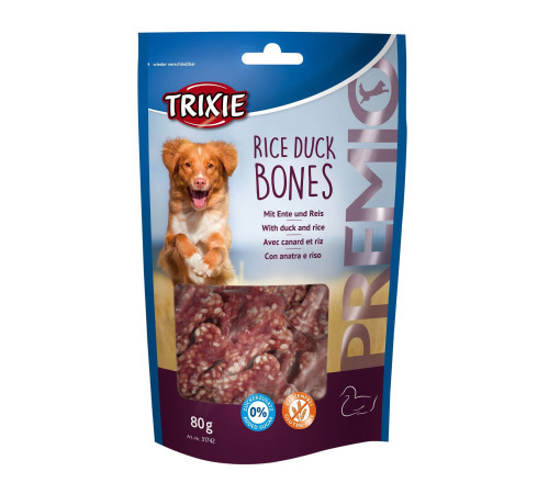 Ласощі для собак Trixie PREMIO Rice Duck Bones 80 г (качка)