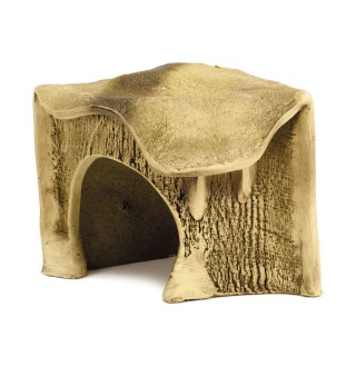 Декорація для акваріума Природа Грот для черепах кутовий маленький 14 x 16 x 13 см (кераміка)