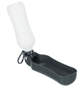 Пляшка дорожня з мискою Trixie 700 мл - червона, сіра