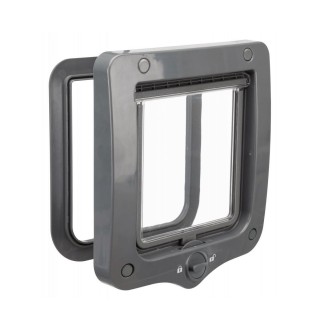 Двері Tixie для котів двосторонні 20 × 22 cм (сірі)