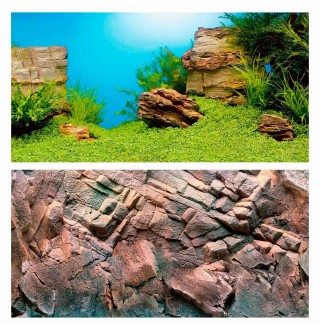 Фон для акваріума Juwel «Poster 1» 100 x 50 см (підводний ландшафт / скелі)