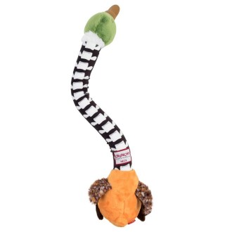 Іграшка для собак Качка з хутряною шиєю та пищалкою GiGwi Crunchy 54 см (гума/текстиль)