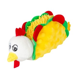 GiGwi Foody Friends - Іграшка для собак Курячий Тако з пищалкою, текстиль, плюш, 26см