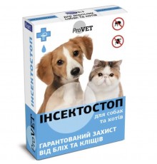 Краплі на холку для собак PROVET Інсектостоп від 4 до 10 кг, 1 шт