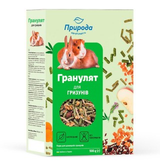 Корм для всіх видів гризунів Природа «Гранулят» 500 г