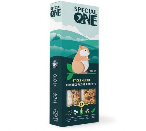 Ласощі для гризунів Special One 90 г / 2 шт. (мюслі)