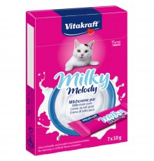 Ласощі для котів Vitakraft Milky Melody 7 шт х 10 г - вершки