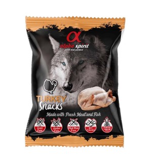 Ласощі для собак Alpha Spirit Dog Snacks Turkey, 50 г