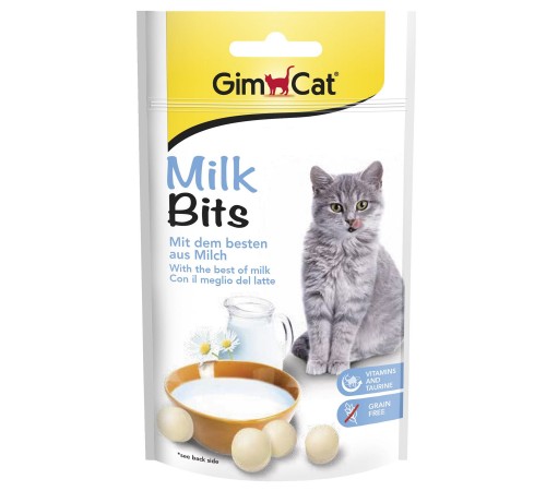 Ласощі для котів GimCat Milk Bits 40 г - молоко