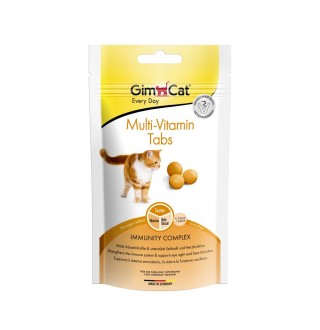 Ласощі для котів GimCat Multi-Vitamin Tabs 40 г - мультивітамін