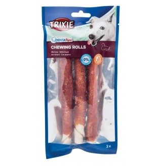 Ласощі для собак Trixie Паличка для чищення зубів Denta Fun 28 см, 250 г / 3 шт. (качка)