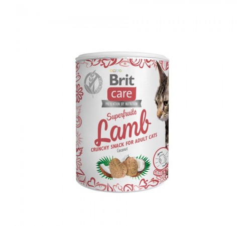 Ласощі для котів Brit Care Superfruits Lamb 100 г - ягня