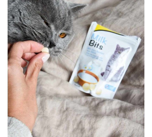 Ласощі для котів GimCat Milk Bits 40 г - молоко