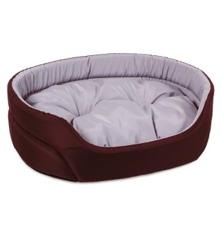 Лежак Природа «Омега» 43 x 34 x 13 см (бордовий)