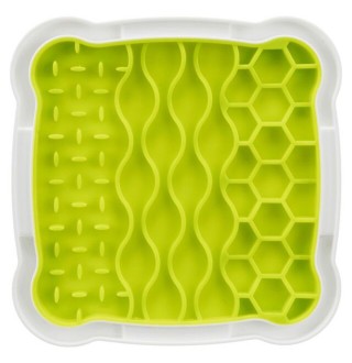 Миска-килимок Trixie Lick and Snack для повільного годування 20 х 20 см (салатовий)