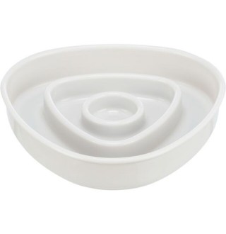 Миска Trixie пластикова для повільного годування 350 мл 15 х 15 см (сіра)